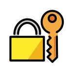 Locked With Key SVG Icon